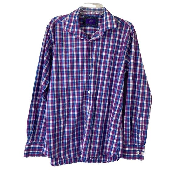 Tallia Men's Lavender & Blue Buttoned Down Shirt - Picture 1 of 6